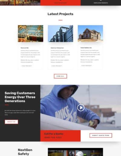 NextGen Contractor Template Homepage
